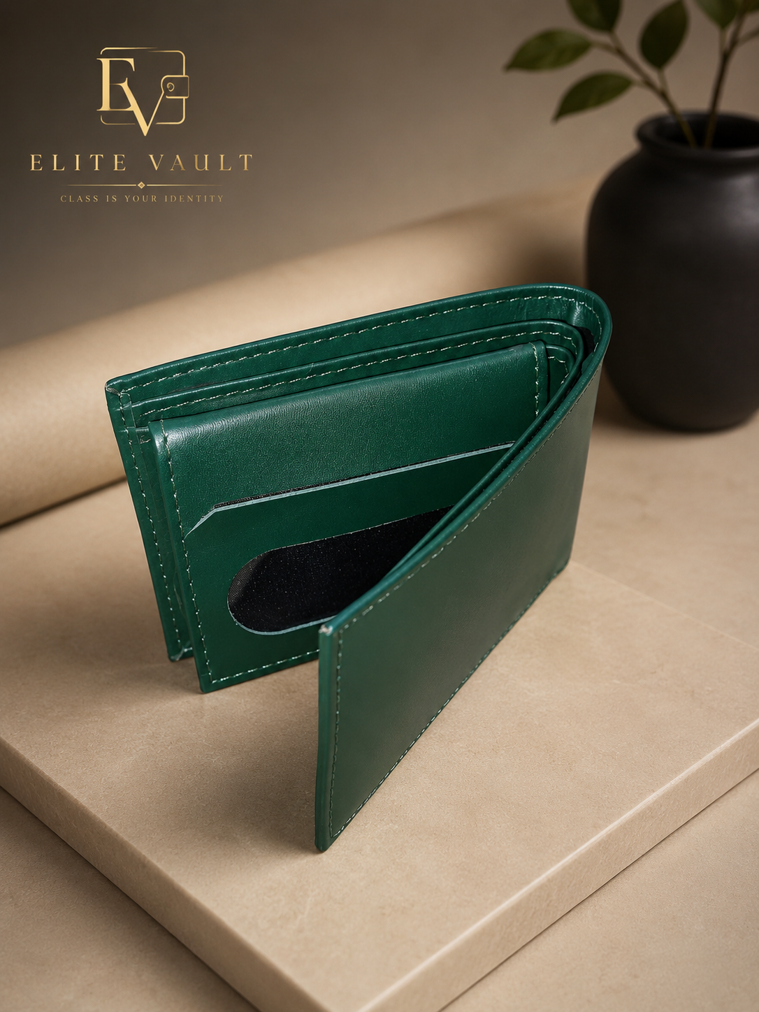 Premium Men’s Bifold Wallet – Genuine Leather