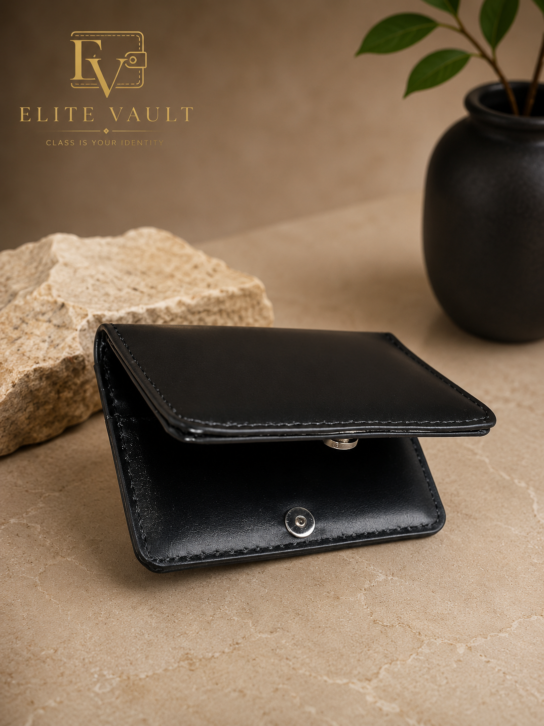 Premium Men’s Bifold Wallet – Genuine Leather