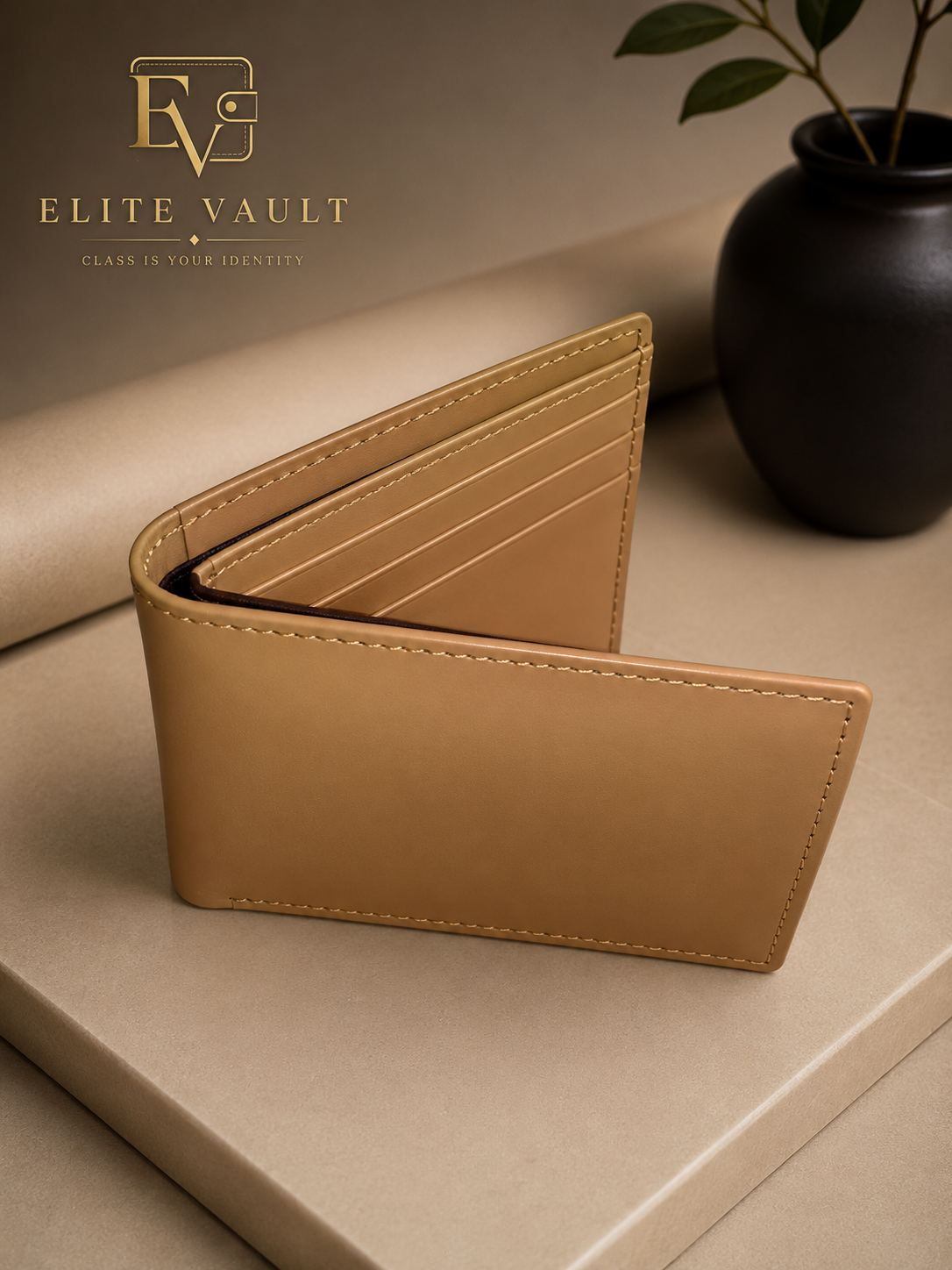 Premium Men’s Bifold Wallet – Genuine Leather