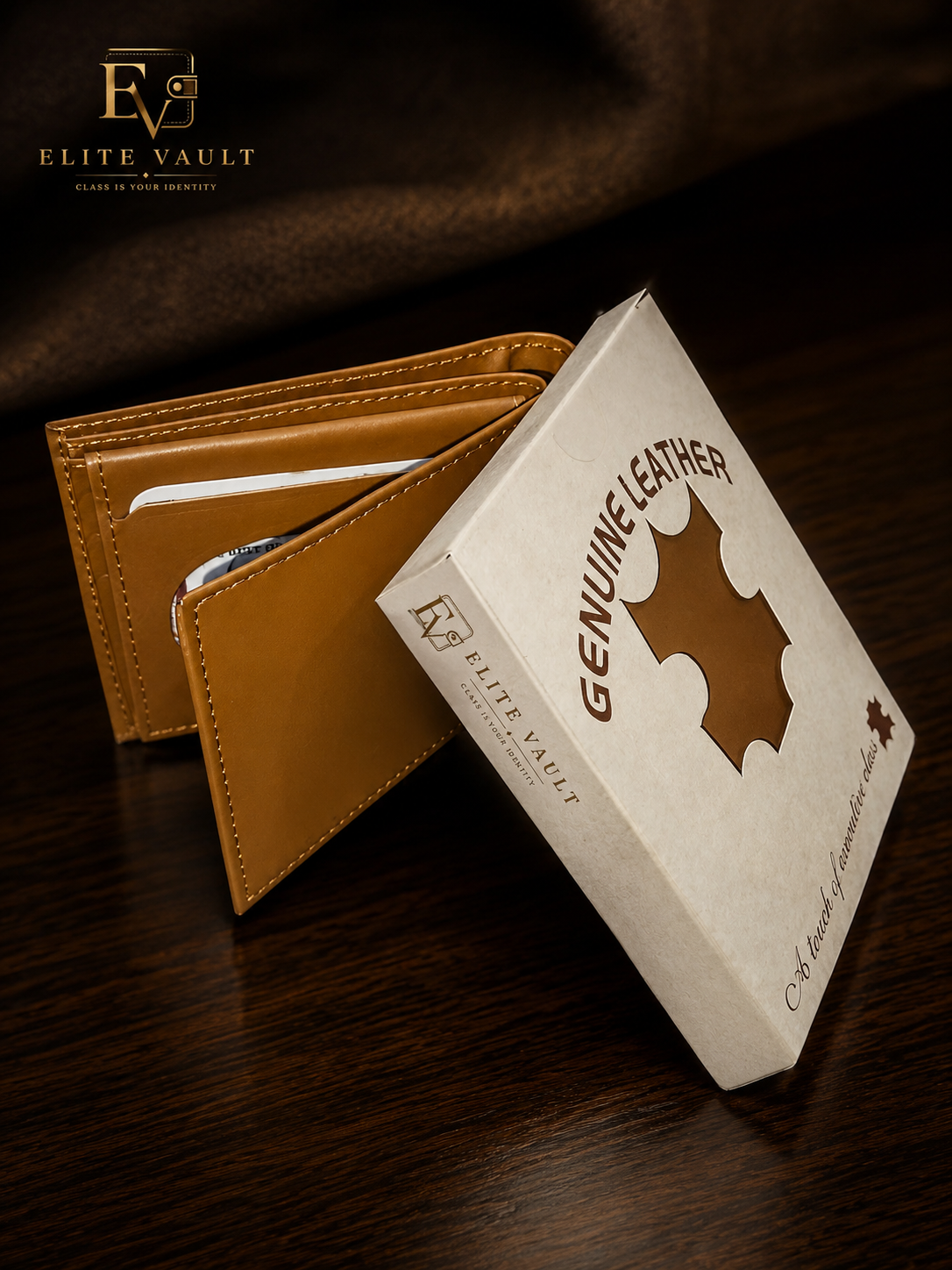 Premium Men’s Bifold Wallet – Genuine Leather